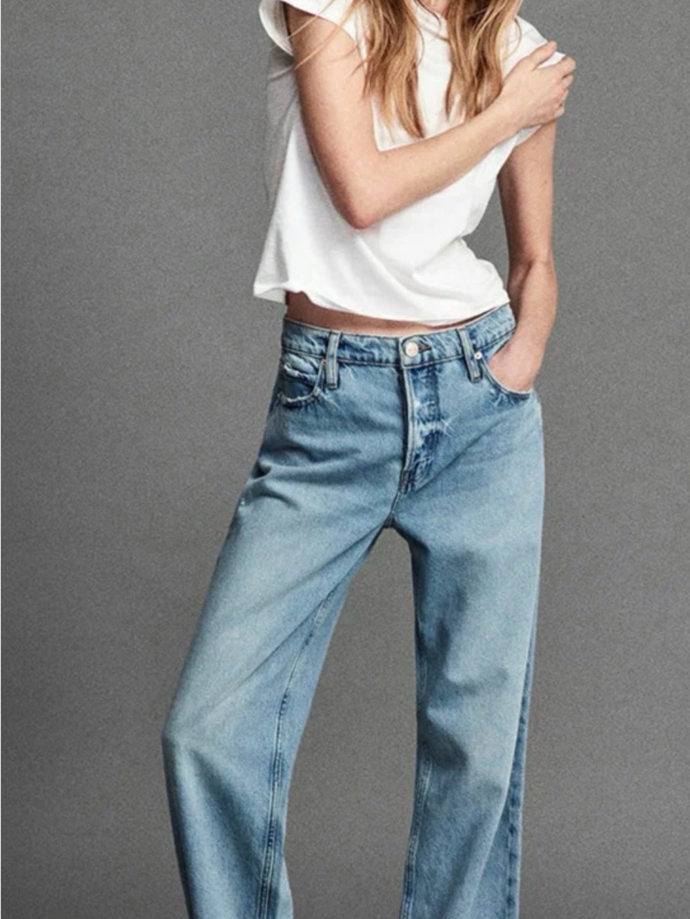 Frame Denim The Slouchy Straight Leg Jeans in Ziggy size 29 NWT